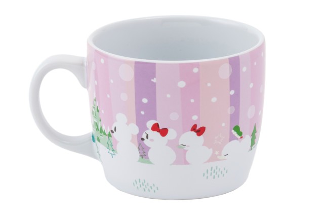 スープカップ(スプーン付) 1,800円|(カップ)直径約10×高さ約8.5cm(スプーン)長さ約14cm|東京ディズニーリゾート「ディズニー・クリスマス」2019|販売店舗:東京ディズニーランド「グランドエンポーリアム」、東京ディズニーシー「エンポーリオ」