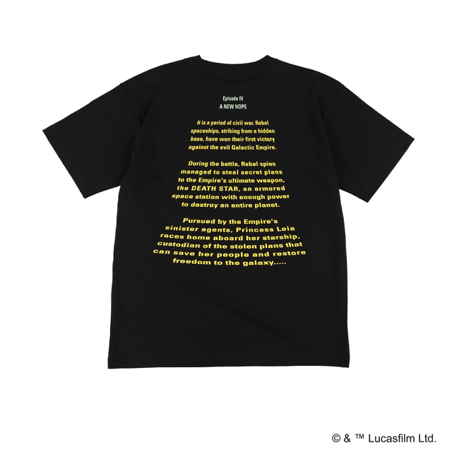 STAR WARS ロゴ・オープニング クロール エピソード4 Tシャツ 6,600円