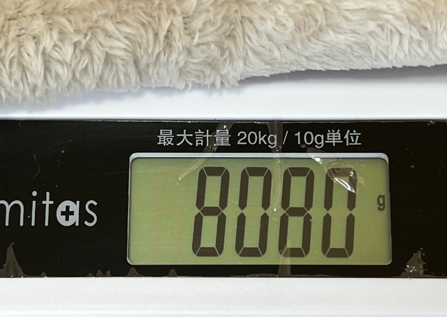 【MITAS ペット用デジタル体重計】体重の軽い子も安心のg（グラム）表示もあり