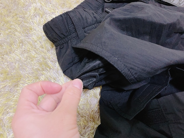 【ワークマン REPAIR-TECH 超軽量×遮熱ミリタリーカーゴパンツ】ポケットの中はメッシュ加工