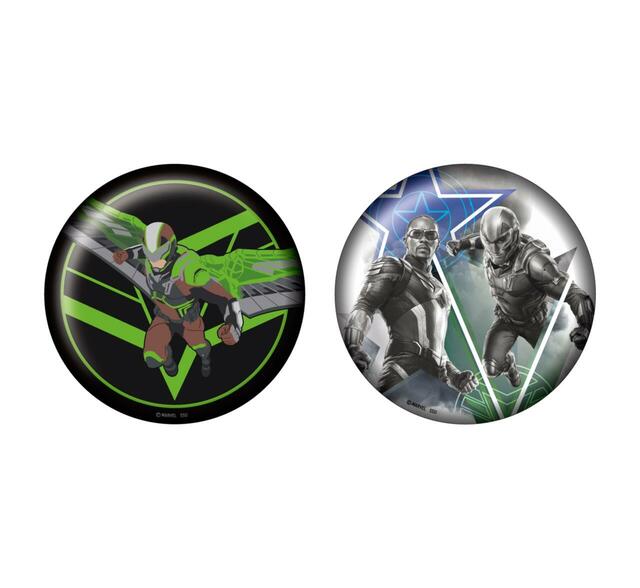 H賞 缶バッジセット｜Happy くじ / MARVEL 『キャプテン・アメリカ:ブレイブ・ニュー・ワールド