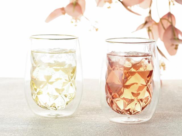 ダイヤ ダブルウォールグラス（2個セット）：2,400円（税込）