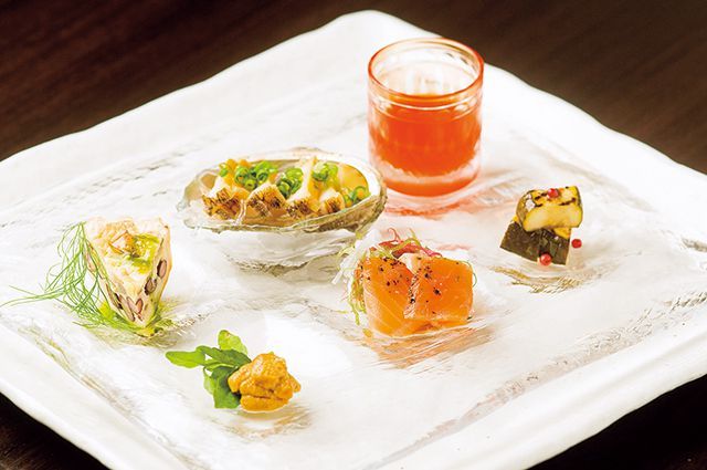 「鉄板焼」の名店特集／鉄板焼レストラン ロワゾ ブリュウ（相模原）　    前菜の盛り合わせ 2000円～