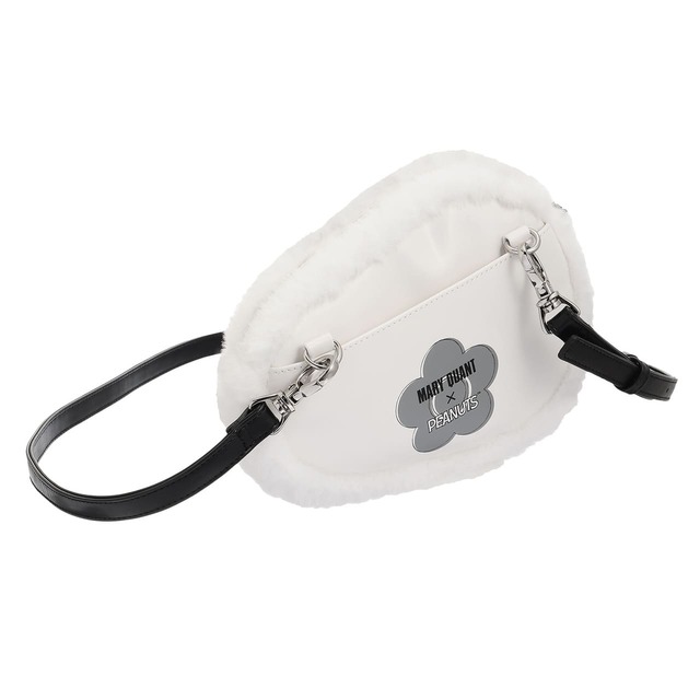 【マリークワント×PEANUTS】MARY QUANT × PEANUTS™ ダイカット ショルダー(ホワイト) ¥9,900（税込み）