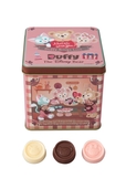 チョコレート ¥900 ※縦約10cm × 横約10cm × 高さ約10cm 内容量96g：ミルク（標準6個）、ストロベリー風味（標準6個）、ホワイト（標準6個）｜東京ディズニーシー「スウィート・ダッフィー」スペシャルグッズ（2017年）