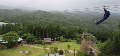 ジェットコースターを越えた ツインリンクもてぎの メガジップラインつばさ が超爽快 3 4 ハピママ