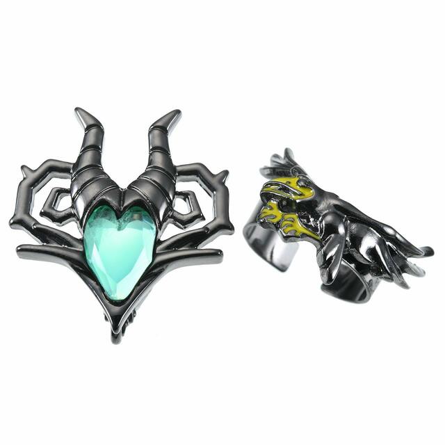 マレフィセント＆ディアブロ イヤリング(片耳用)・イヤーカフ セット Disney Villains 2,420円