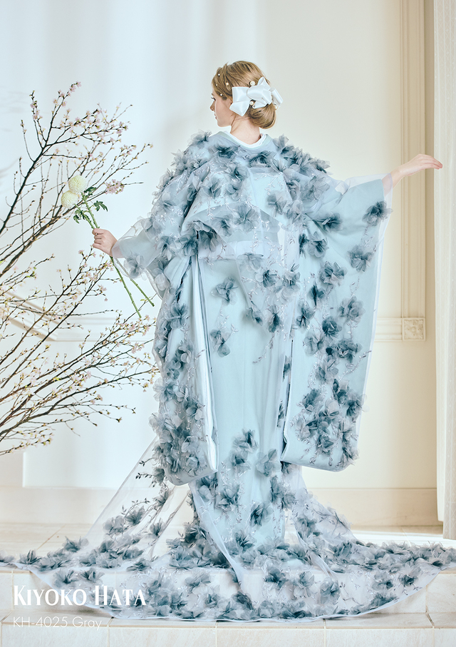 【クラウディア】KIYOKO HATA（キヨコハタ）新作ウェディングドレス｜KH-4025_Gray