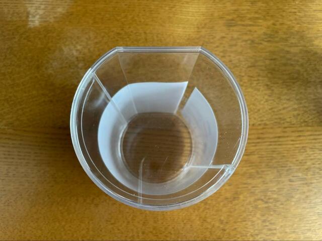 【ダイソー ディスプレイケース円柱型】クリアケースなので中が見えやすい！