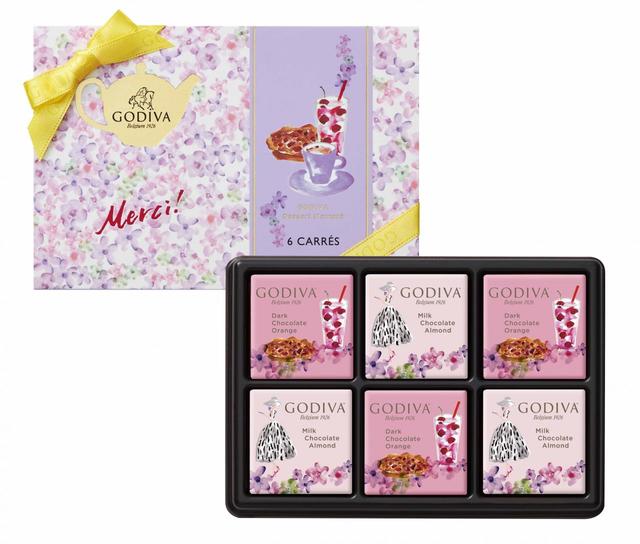 ゴディバ デザート・モーメント 春のはじまり カレ アソートメント(6枚入)