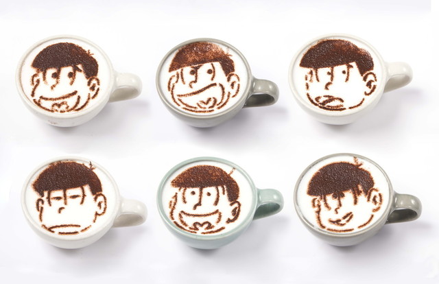 普通のカフェラテ 842円 (税抜き780円)　©赤塚不二夫/おそ松さん制作委員会