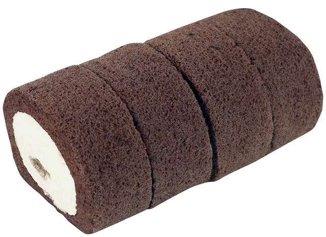 「ブラックミルキークリームロール（コーラ味）」＜価格：561円（税込）＞ 【【不二家】8月22日は“裏不二家の日”？「BLACKミルキー」や「ブラックミルクレープ」など“ブラック”がテーマカラーの新商品発売！】