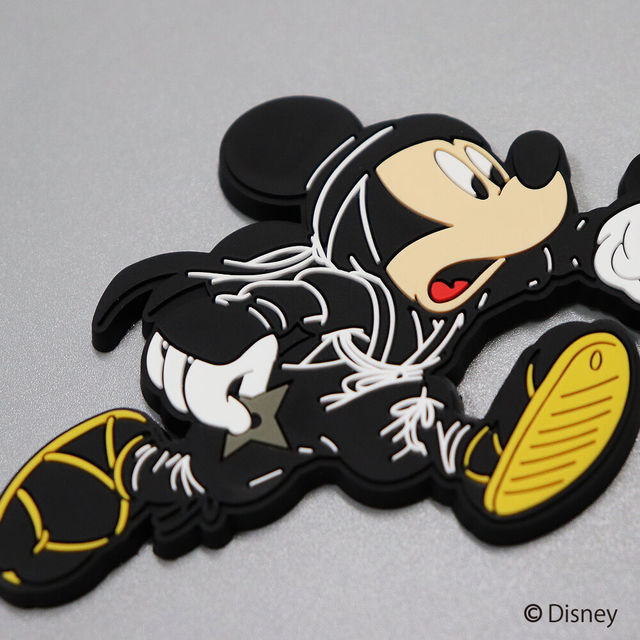 MICKEYデザイン ラバーキーホルダー/RUN