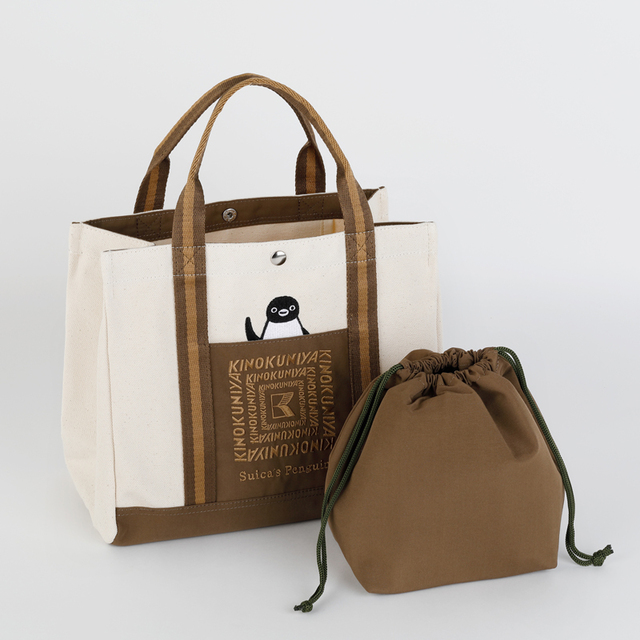 【紀ノ国屋 Suicaのペンギン ランチバッグ】（ブラウン）価格：各￥3,000（税込）
