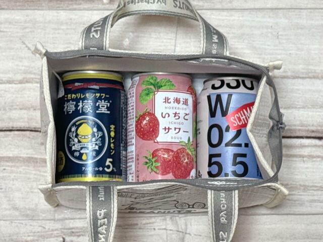 350mlの缶3本がシンデレラフィット！