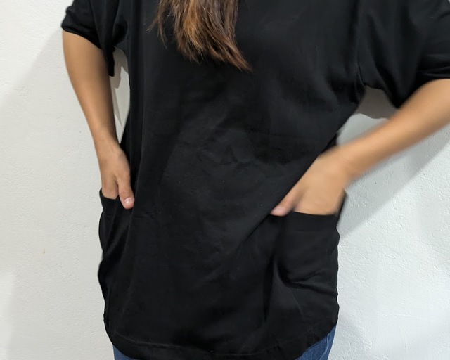 【ワークマン エアロガードコットン半袖Tシャツ】両サイドのポケットは大きめで使い勝手抜群!