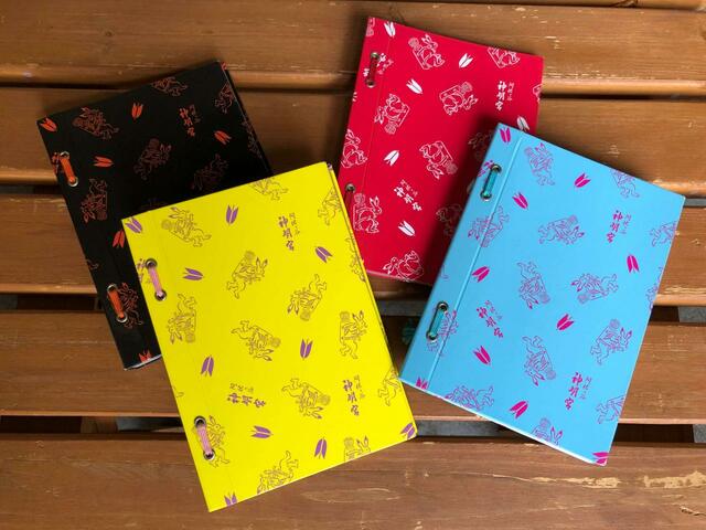 【阿佐ヶ谷神明宮】カラフルな御朱印帳もかわいい。手作りで奉製しているそう。2,000円