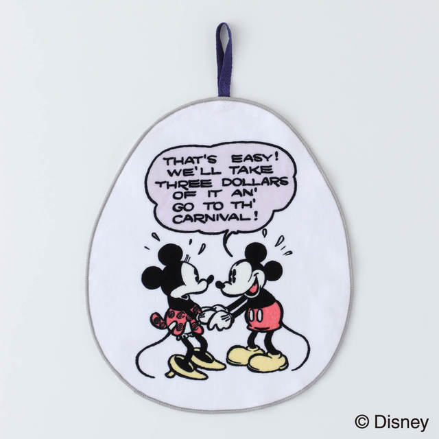 【UCHINO TOUCH】ループ付きダイカットタオル　約23×28cm/ 1,500円（税抜）