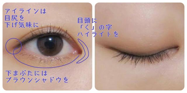 遠心顔メイクのポイント