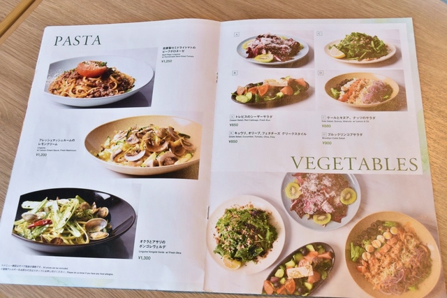 パスタやベジタリアンフードもある