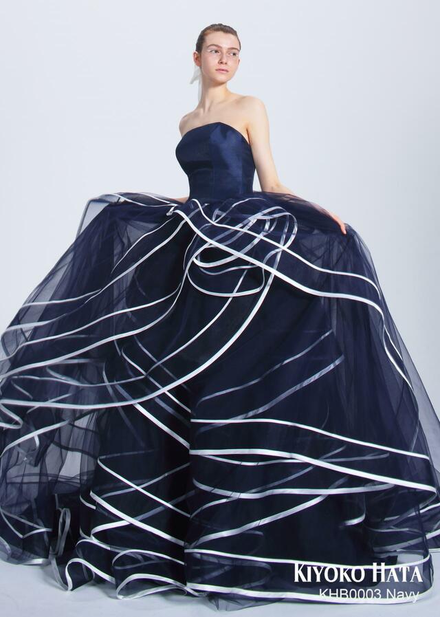 「KIYOKO HATA」新作ウェディングドレス KHB0003_Navy