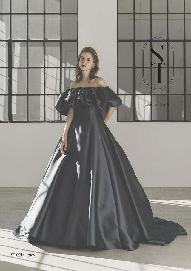 「ST」新作ウェディングドレス　ST-0014_Gray
