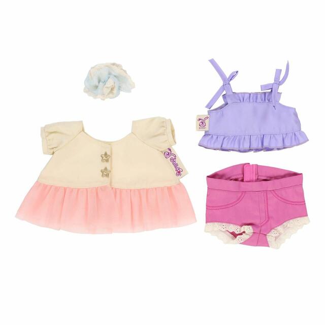 ぬいぐるみコスチューム 5,400円｜セット内容：キャミソール、ワンピース、ショートパンツ、シュシュ｜「ダッフィー＆フレンズのサマーナイト・メロディー」スペシャルグッズ｜東京ディズニーリゾート40周年“ドリームゴーラウンド”｜発売日：2023年7月3日（月）｜販売店舗：東京ディズニーシー「マクダックス・デパートメントストア」