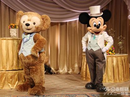 【ディズニー結婚式】ダッフィーやミッキー達が祝福