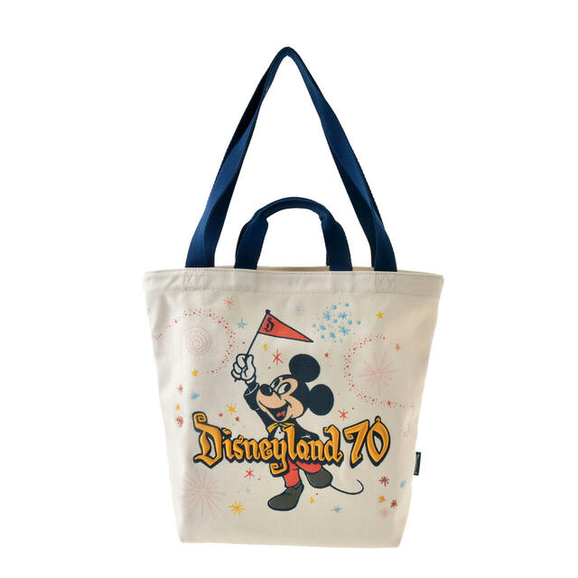 ミッキー トートバッグ DISNEYLAND RESORT 70TH CELEBRATION 4,400円