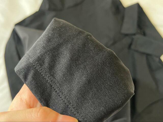 【ワークマン　ドライストレッチ半袖ポロシャツ】素材はポリエステル100％。とてもサラサラな生地感です