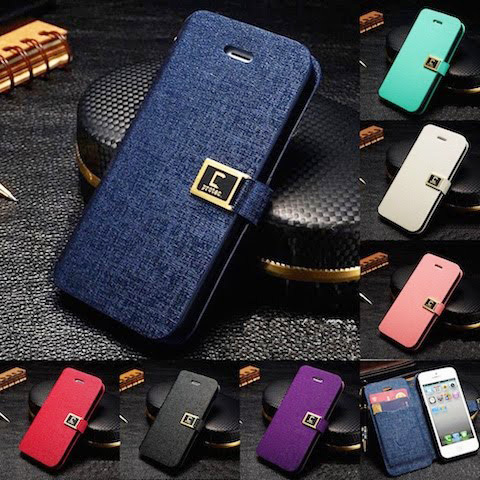 レザー調 マグネット式iPhone5/5Sケース