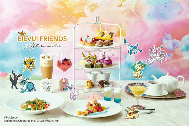 「期間限定開催 イーブイフレンズ アフタヌーンティー」<期間:2024年7月~9月の特定日>【イーブイやエーフィのケーキも♪“イーブイフレンズ”のスイーツ&セイボリーに心ときめく『イーブイフレンズ アフタヌーンティー』開催】