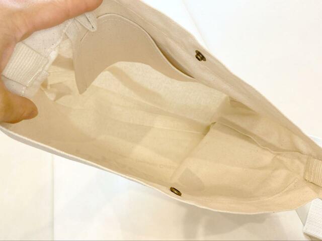 【THE NORTH FACE オーガニックコットンミュゼット】内ポケットも2つ付いているのが嬉しいポイント