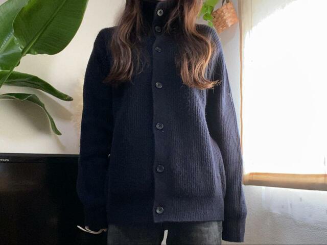 【スフレヤーンスタンドカラーカーディガン】ゆるりと着られる天才的に可愛いカーディガンを発見