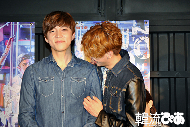 スヒョン(U-KISS)の愛に感謝するジュン(U-KISS) / 『RUN TO YOU～Street Life～』会見