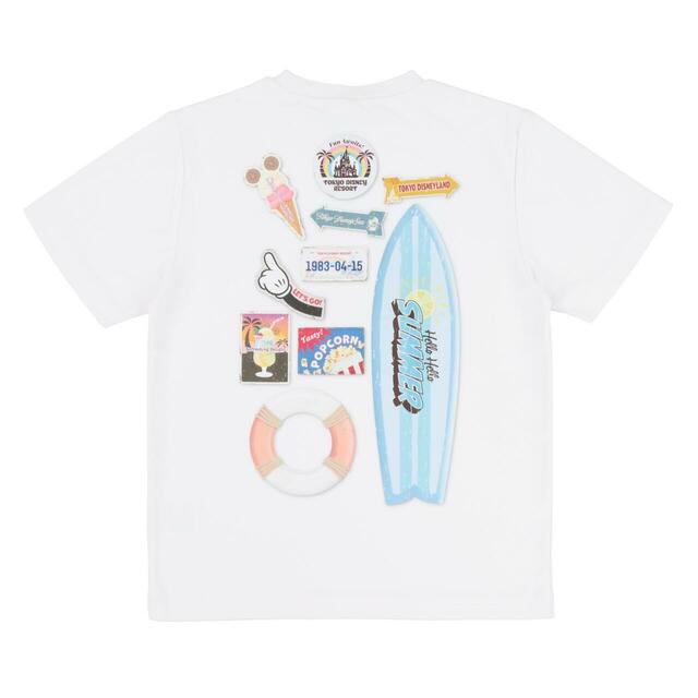 Tシャツ(140) 3,200円|夏の東京ディズニーリゾート「Hello Hello SUMMER!」グッズ|販売店舗:東京ディズニーランド「グランドエンポーリアム」、東京ディズニーシー「タワー・オブ・テラー・メモラビリア」|発売日:2026年6月11日(木)