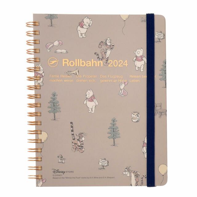 【デルフォニックス】プー＆フレンズ Rollbahn 手帳・スケジュール帳(L) Calendar＆Organizer 2024
