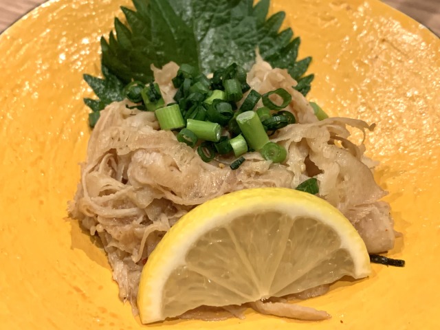 九州名物「自家製 酢もつ」（680円）