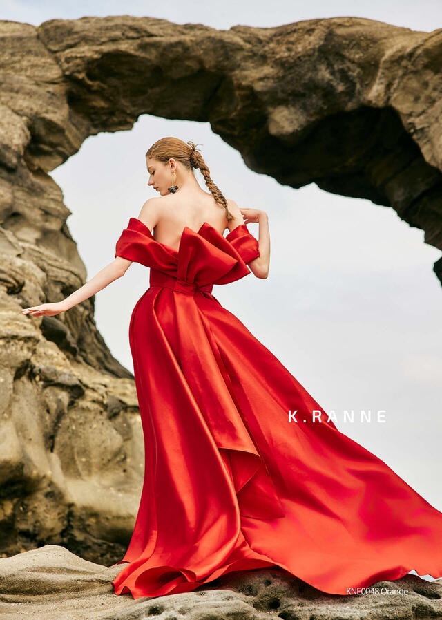 クラウディア|「K.RANNE-クランネ-」新作ウェディングドレス|KNE0048_Orange