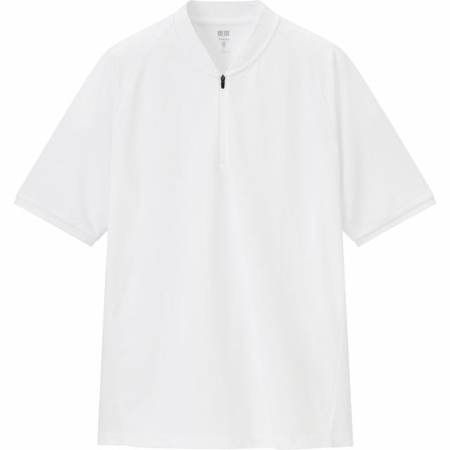 【UNIQLO（ユニクロ） × Theory（セオリー） コラボレーション第二弾】ドライEXカノコハーフジップ ポロシャツ（半袖）