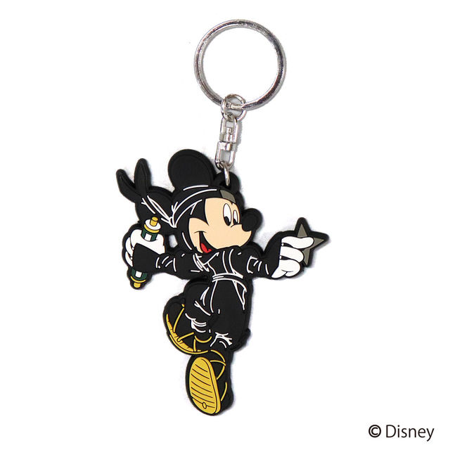 MICKEYデザイン ラバーキーホルダー/JUMP