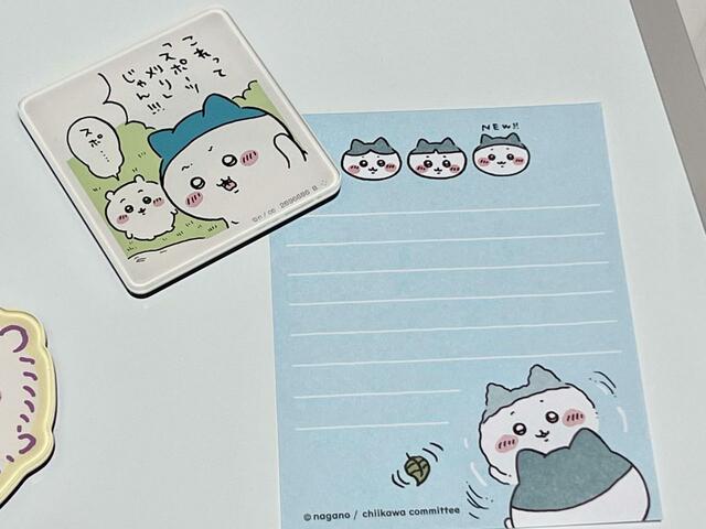 100円ちいかわ雑貨のスポワレのメモ帳を添えてみました♪