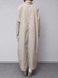【無印良品 まっすぐ仕立てたシャツワンピース】ゆったりとしたストレートシルエットで、体型を選びません