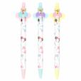ボールペンセット 1,800円｜サイズ：（1本あたり）⾧さ約14cm、ボール径0.7mm、3本セット、インク色：黒｜東京ディズニーリゾート くすみパステルのカチューシャ柄グッズ｜販売店舗：東京ディズニーランド「ビレッジショップス」、東京ディズニーシー「エンポーリオ」｜発売日：2023年7月6日（木）