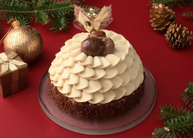 「熊本県産和栗のスペシャルモンブラン（4.5号）」＜4,630円（税込5,000円）＞【「銀座コージーコーナー」のクリスマスケーキ】