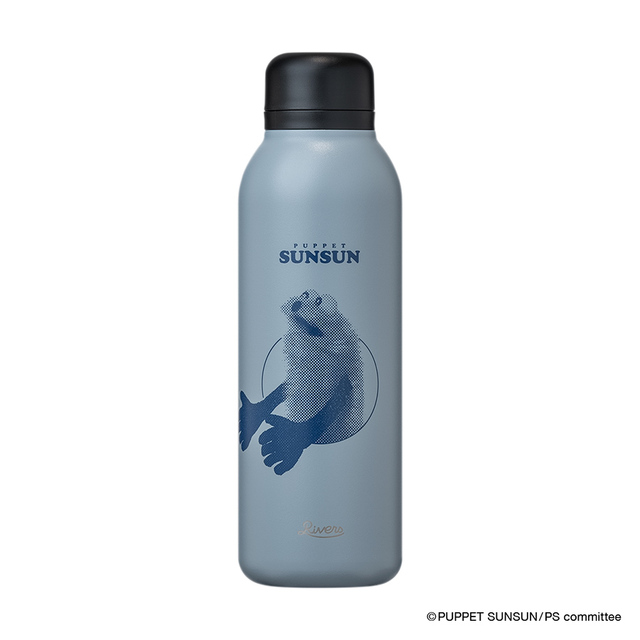 【パペットスンスン×RIVERS】バキュームフラスク ステム（ブルー）／500mlながら200gと軽量なところも嬉しいポイント◎ 各税込3,740円