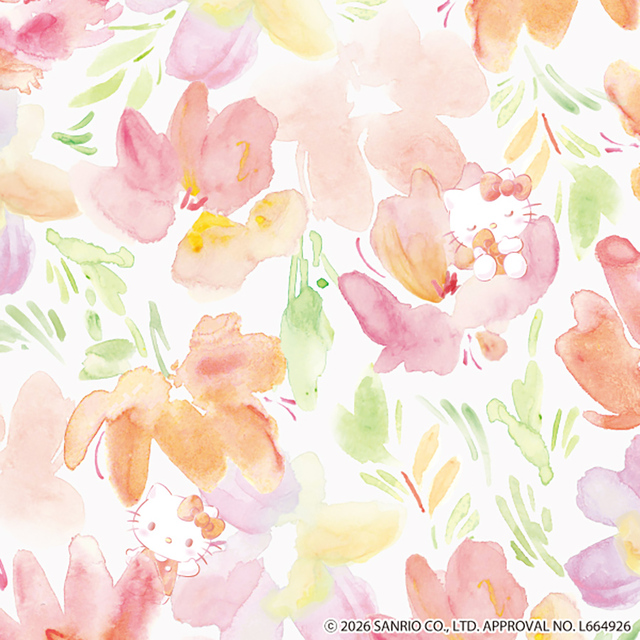 【サンリオ×Wpc. Patterns しぼりバッグ】ピンク(ハローキティ)／各税込1,870円