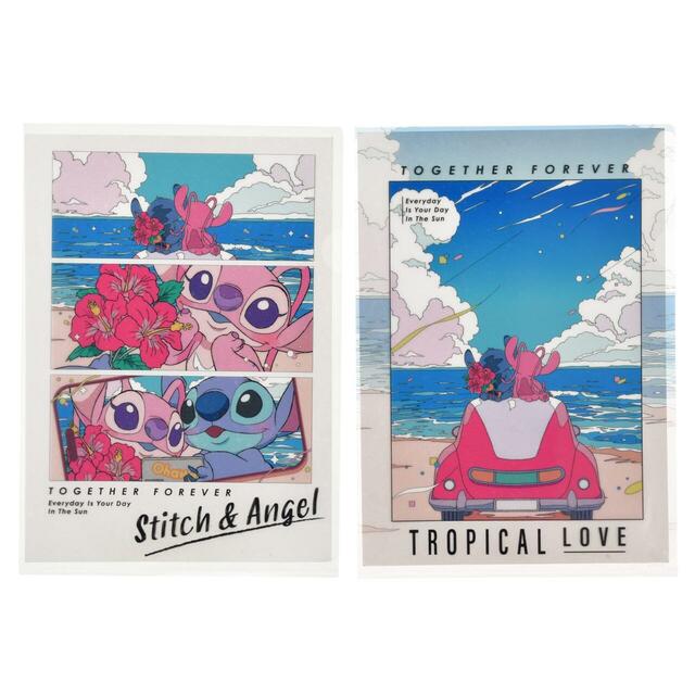 スティッチ＆エンジェル クリアファイル ホログラム STITCH ＆ ANGEL 650円