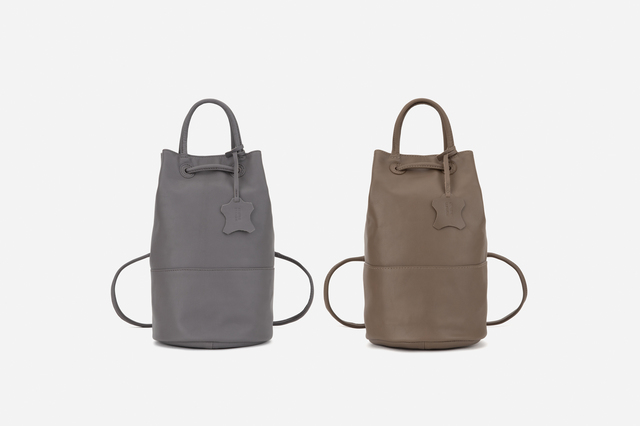 本革撥水3WAY巾着バッグ