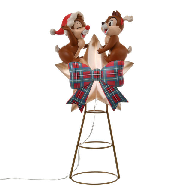 チップ&デール ツリートッパー ライトアップ DISNEY CHRISTMAS 5,500円